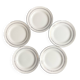 Sarreguemines Dubarry earthenware dessert plates