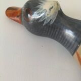 Vintage Mexican ceramic duck hand decorated