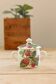 Vintage porcelain sugar bowl from Paris – Red fruit decoration
