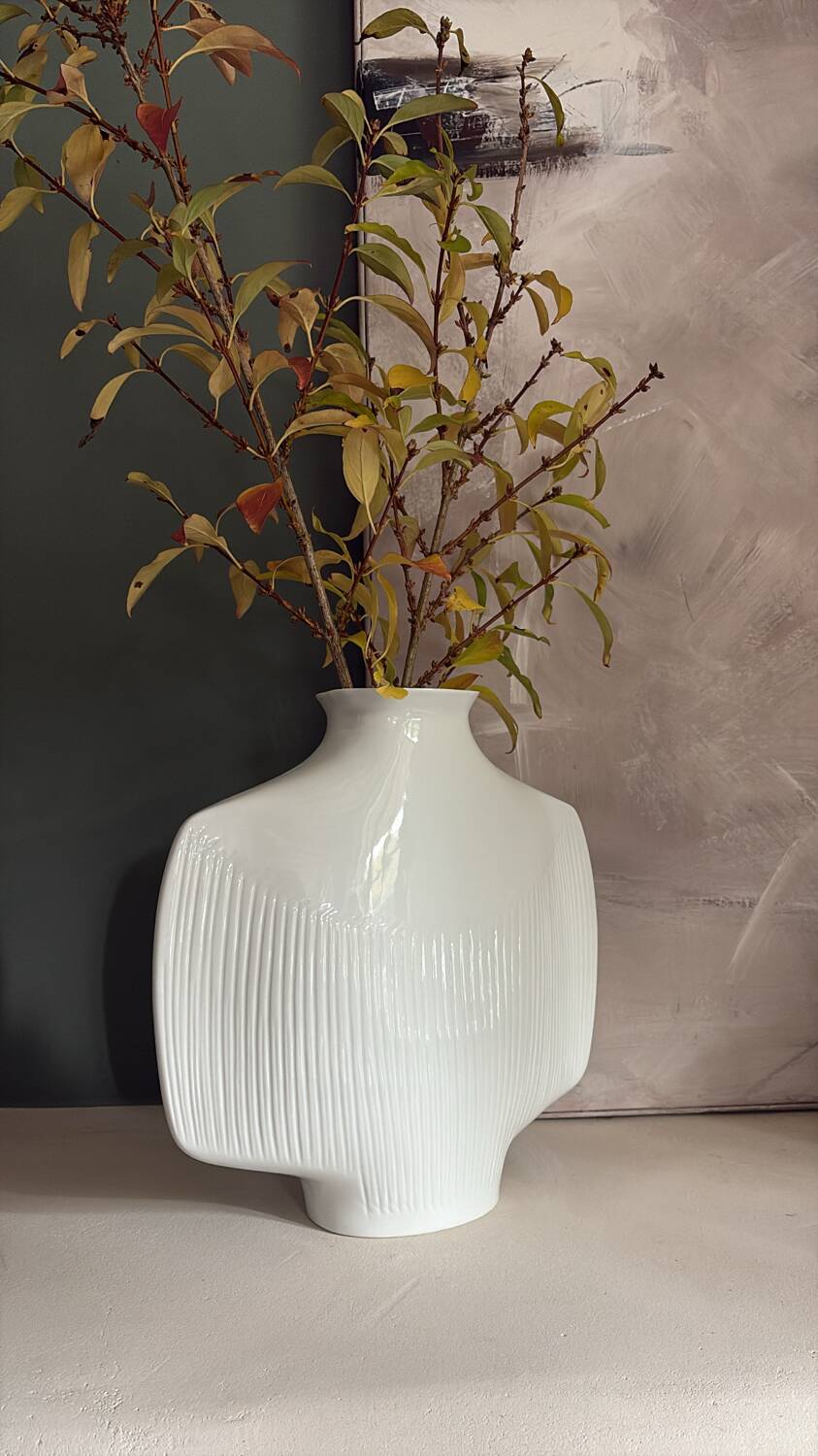 Yves Mohy porcelain vase