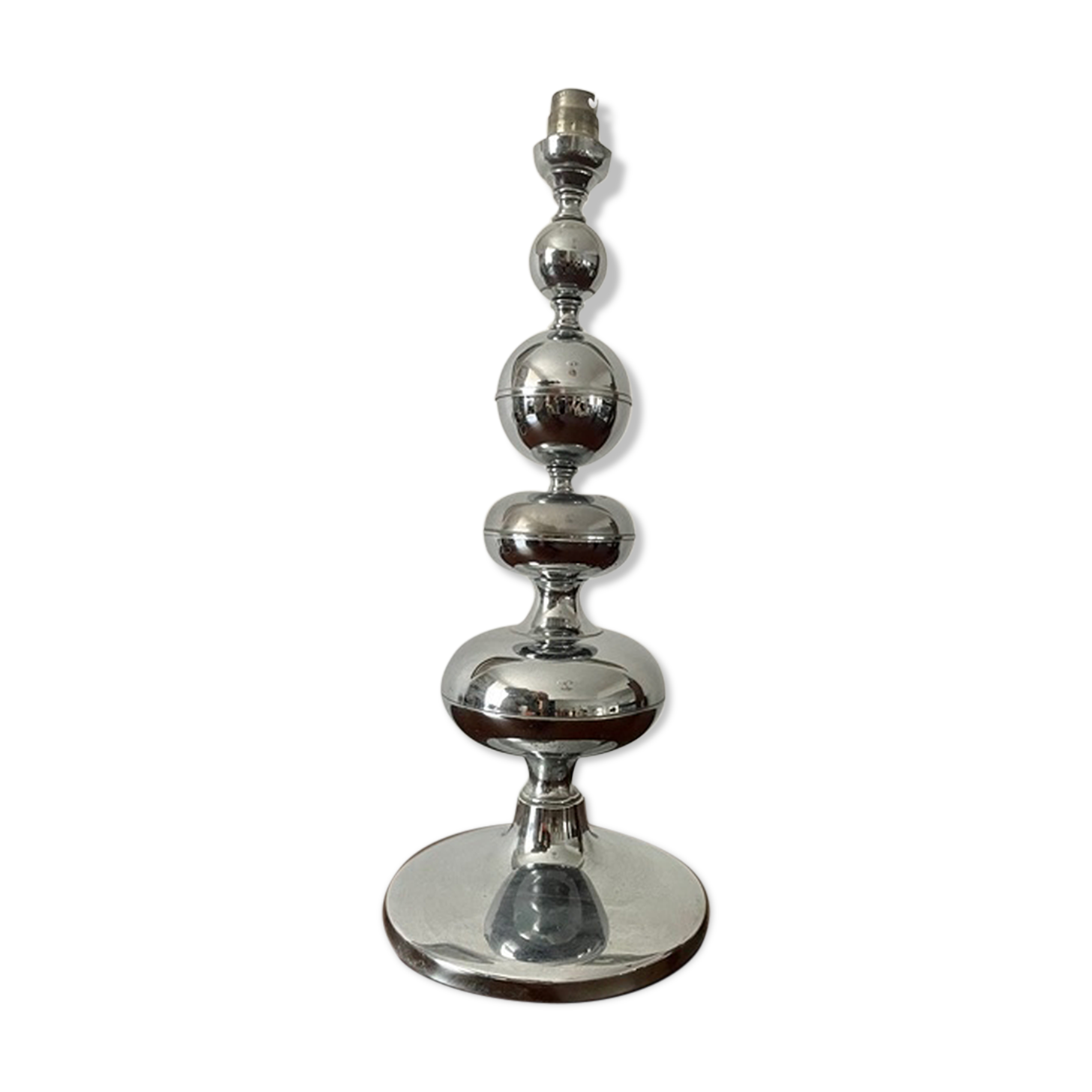 Chrome metal lamp 1960
