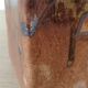 Signed sandstone vase
