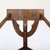 Traditional Swedish carved chair "Monkstol"