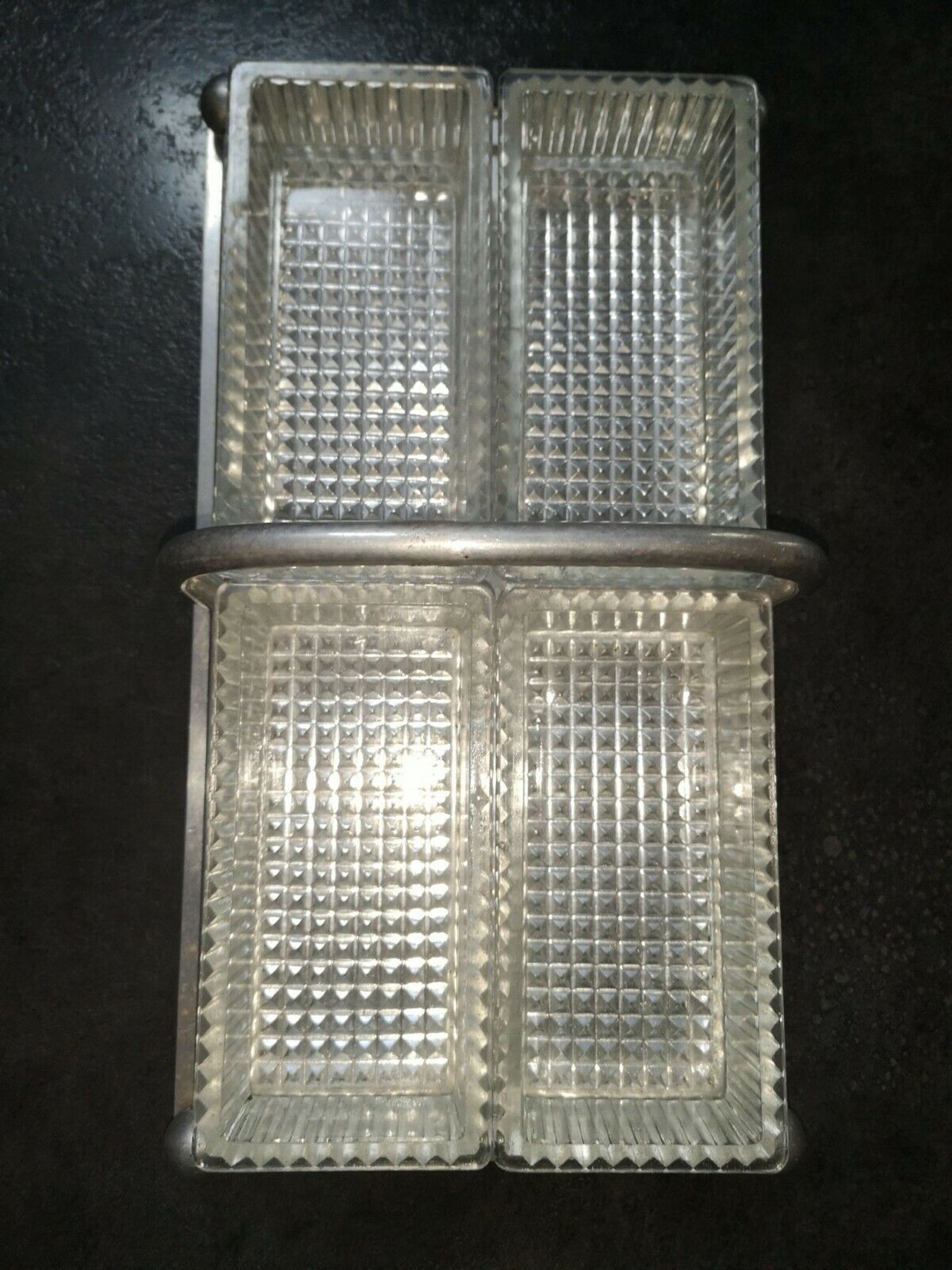 Plateau Aperitif Or Servant Art Deco 1930s beautiful modernist state/mind/alu glass
