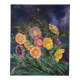 Oil on canvas still life with flowers by Ligo Bart 20th century