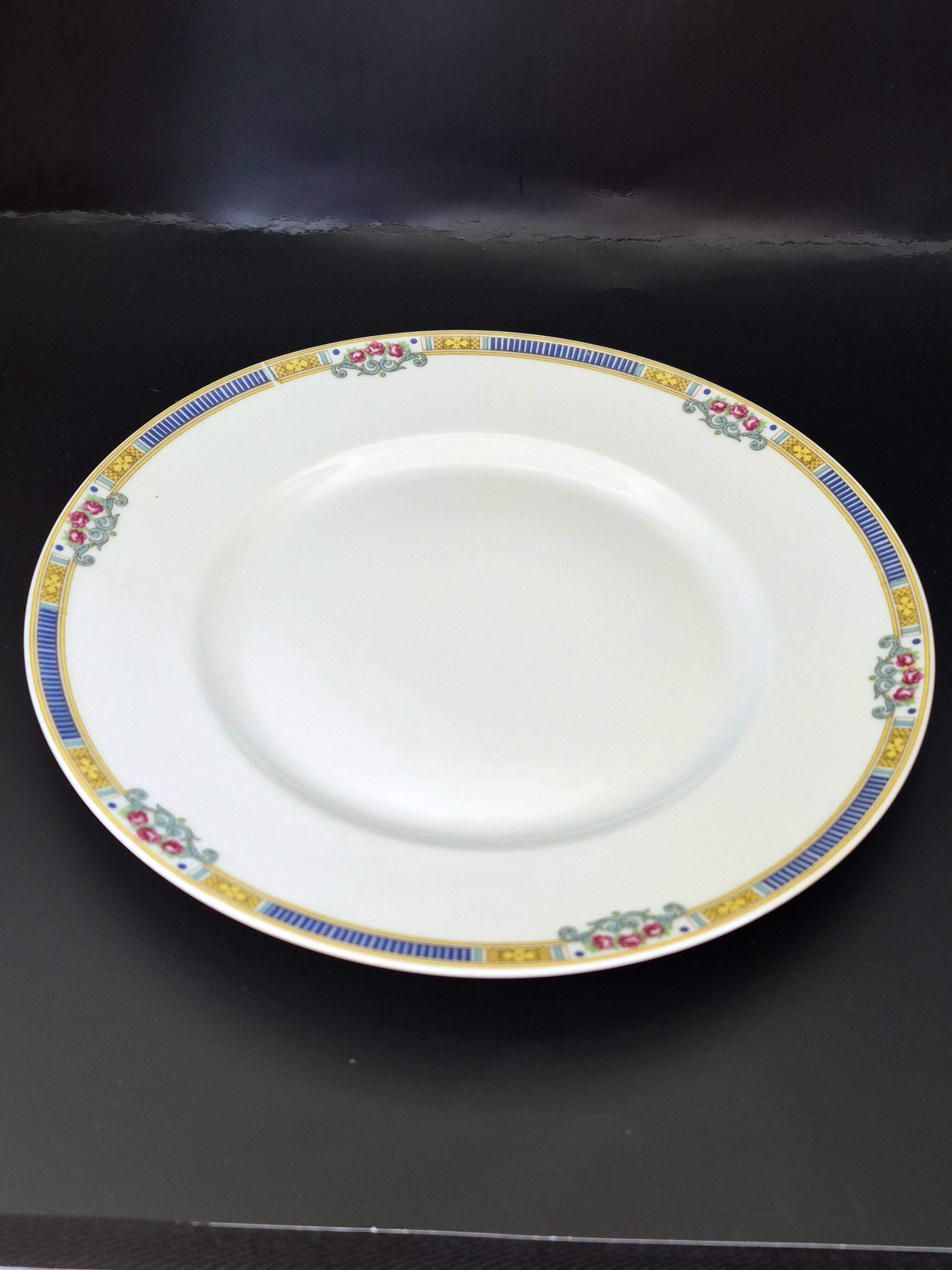 Set of 6 flat plates Bernardaud Limoges – Art Deco – A713