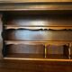 Rustic two-body oak sideboard from the 1960s.