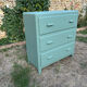 Commode vintage 1950 vert Fumé