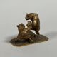 Christophe FRATIN (1801–1864) " Le combat d'ours" sculpture en bronze XIXe