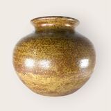 Round stoneware vase by Guy Baudat, France, Vintage 1970, XL