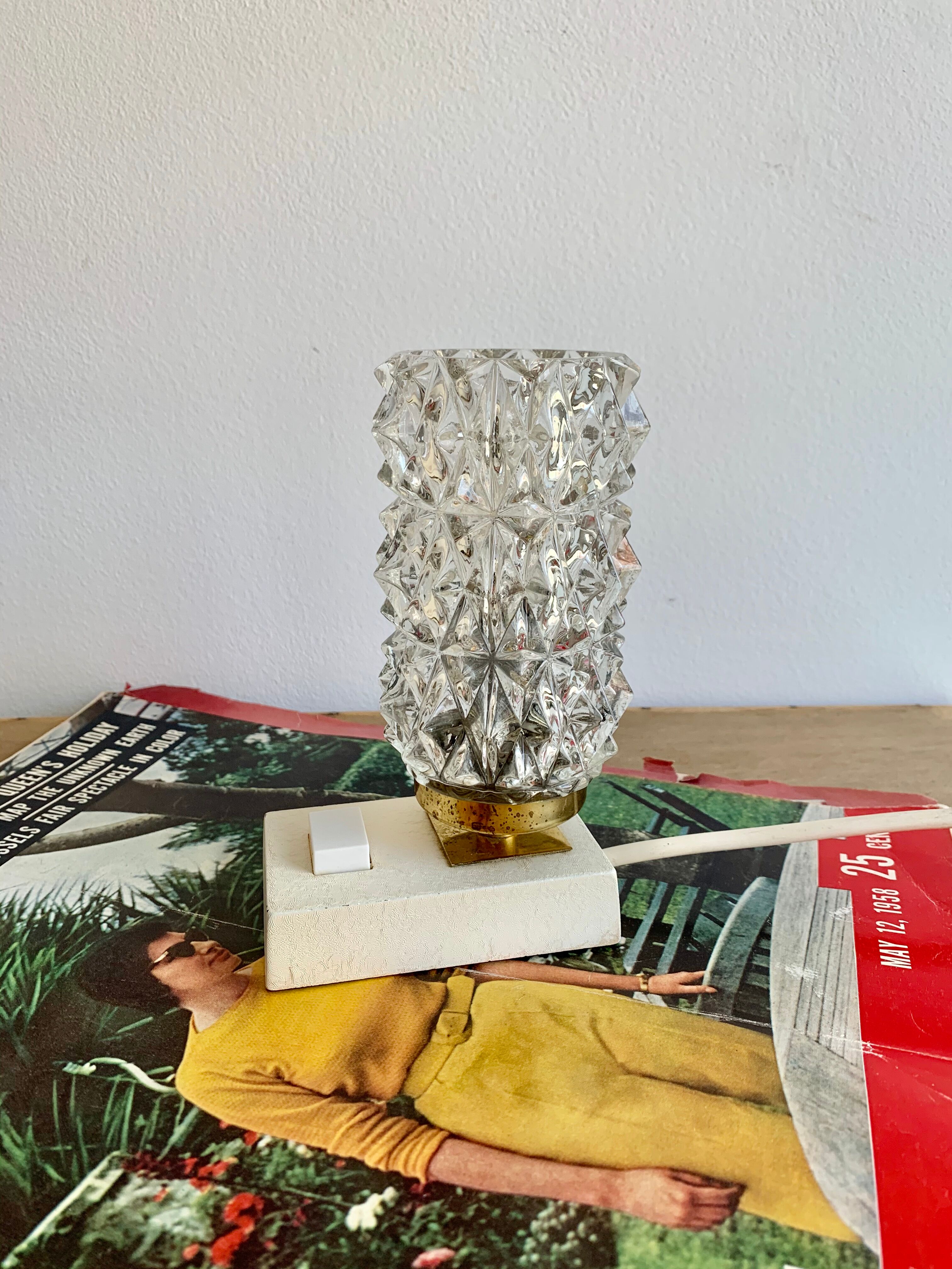 Vintage bedside table lamp, 1960s