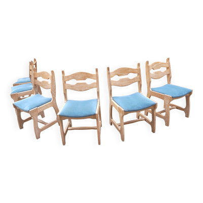 Chaises (x6) Guillerme & Chambron mod. ''Lorraine