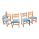 Chairs (x6) Guillerme & Chambron mod. “Lorraine”