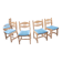 Chairs (x6) Guillerme & Chambron mod. “Lorraine”