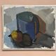 Original Swedish Oil on Canvas – “Blue Jug” by Stig Delang – Signed – Vintage & Framed