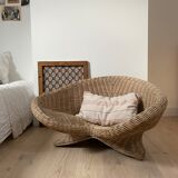 Rattan armchair