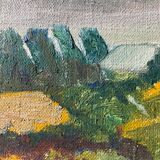 Tableau paysage Bretagne vintage années 70