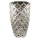 Modernist vase, transparent glass, Poland, 1970s