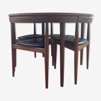 Table Hans Olsen 1953 and four chairs