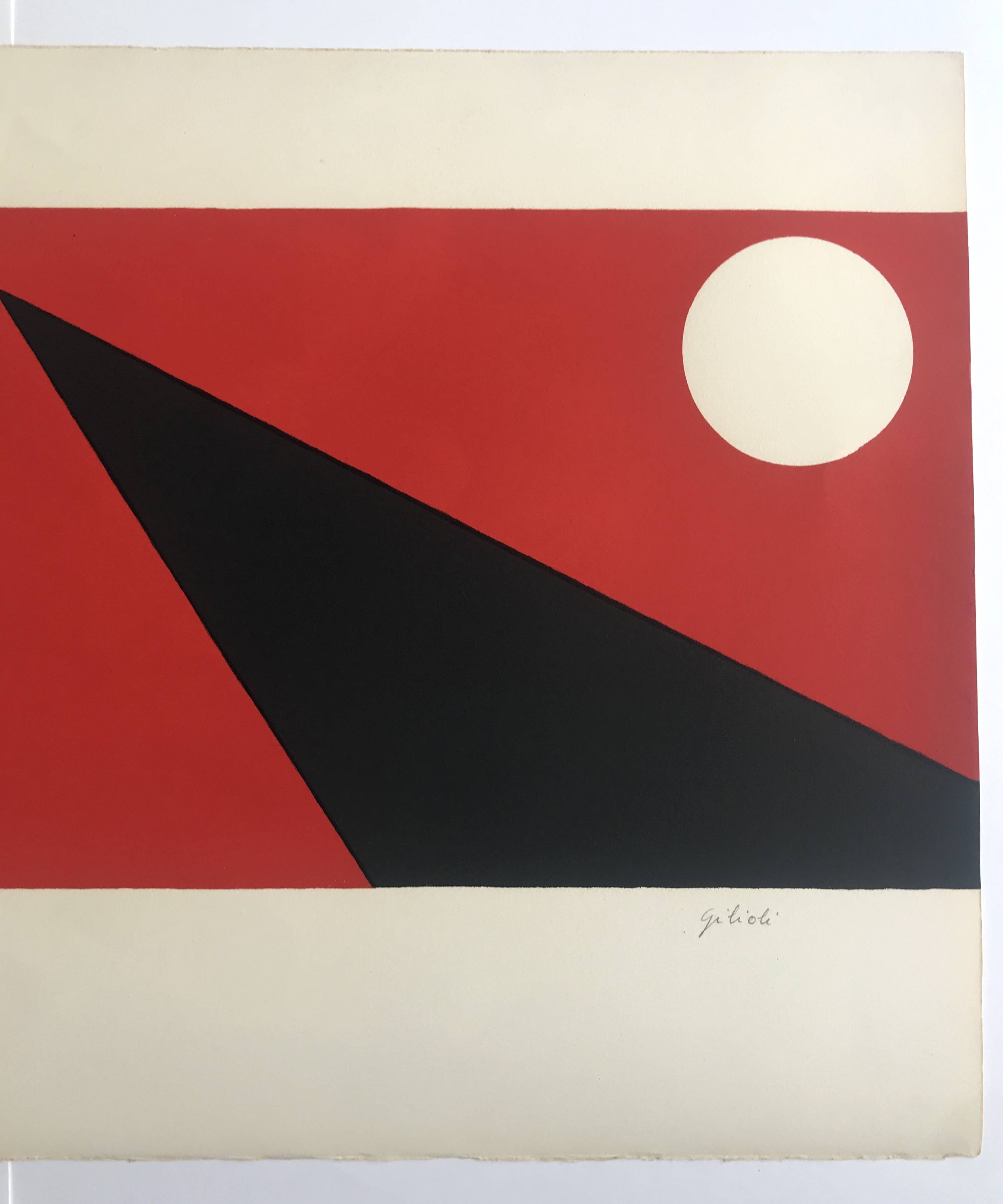 Émile GILIOLI, Untitled, c. 1970. Original lithograph signed in pencil