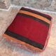 Handmade Berber Kilim pouf, floor cushion.