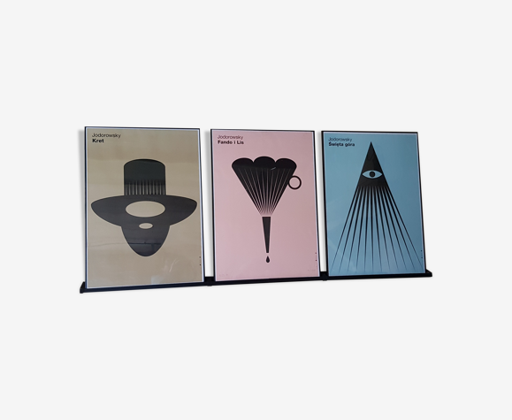 Tryptique affiches films Jodorowsky
