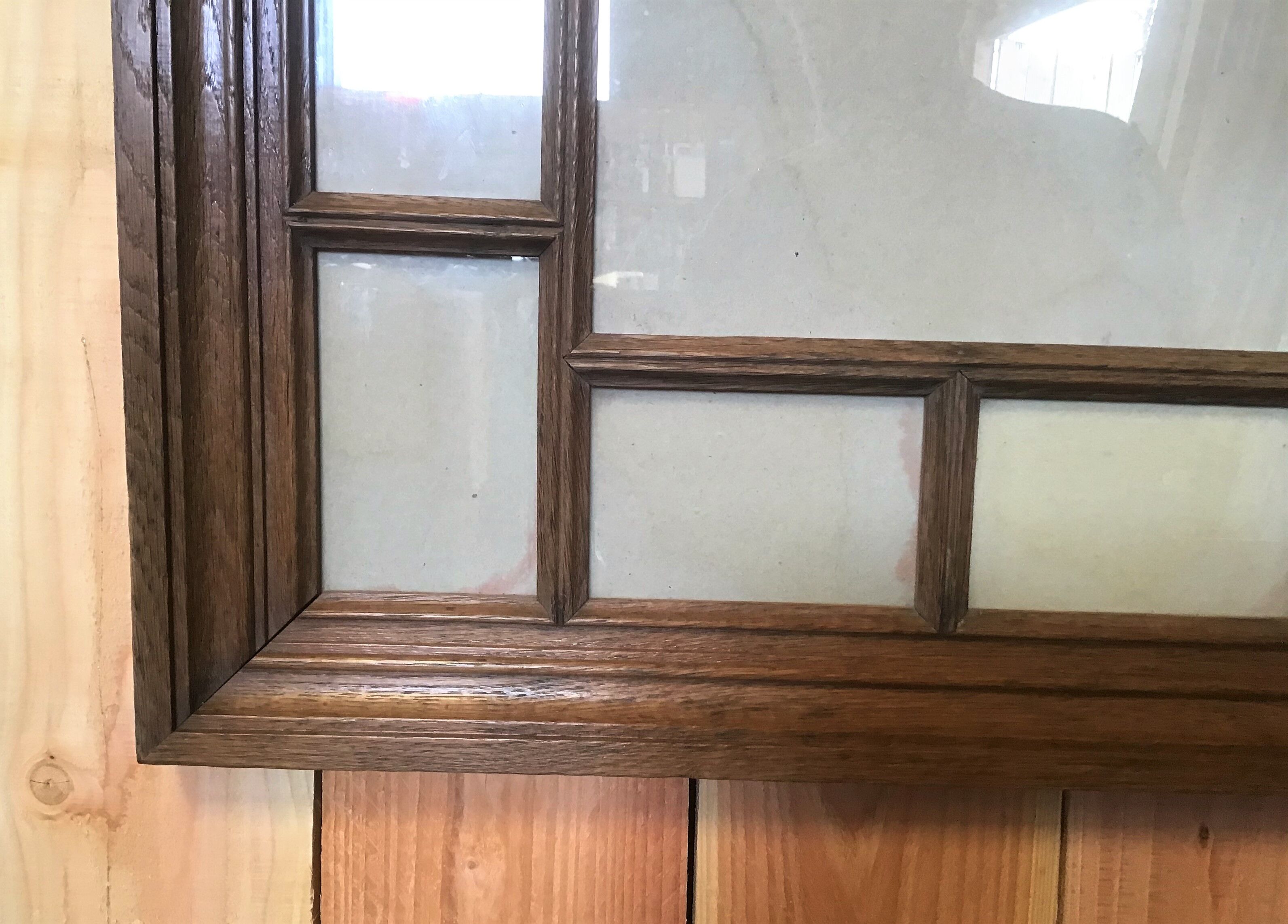 Large multi-view solid oak frame 91, 7 cm X 56, 7 cm