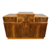 Buffet anglais en noyer Art Déco, vers années 1930