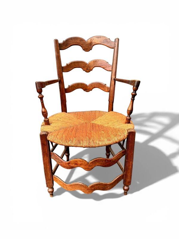 Fauteuil provençal ancien 18-19eme mobilier régional