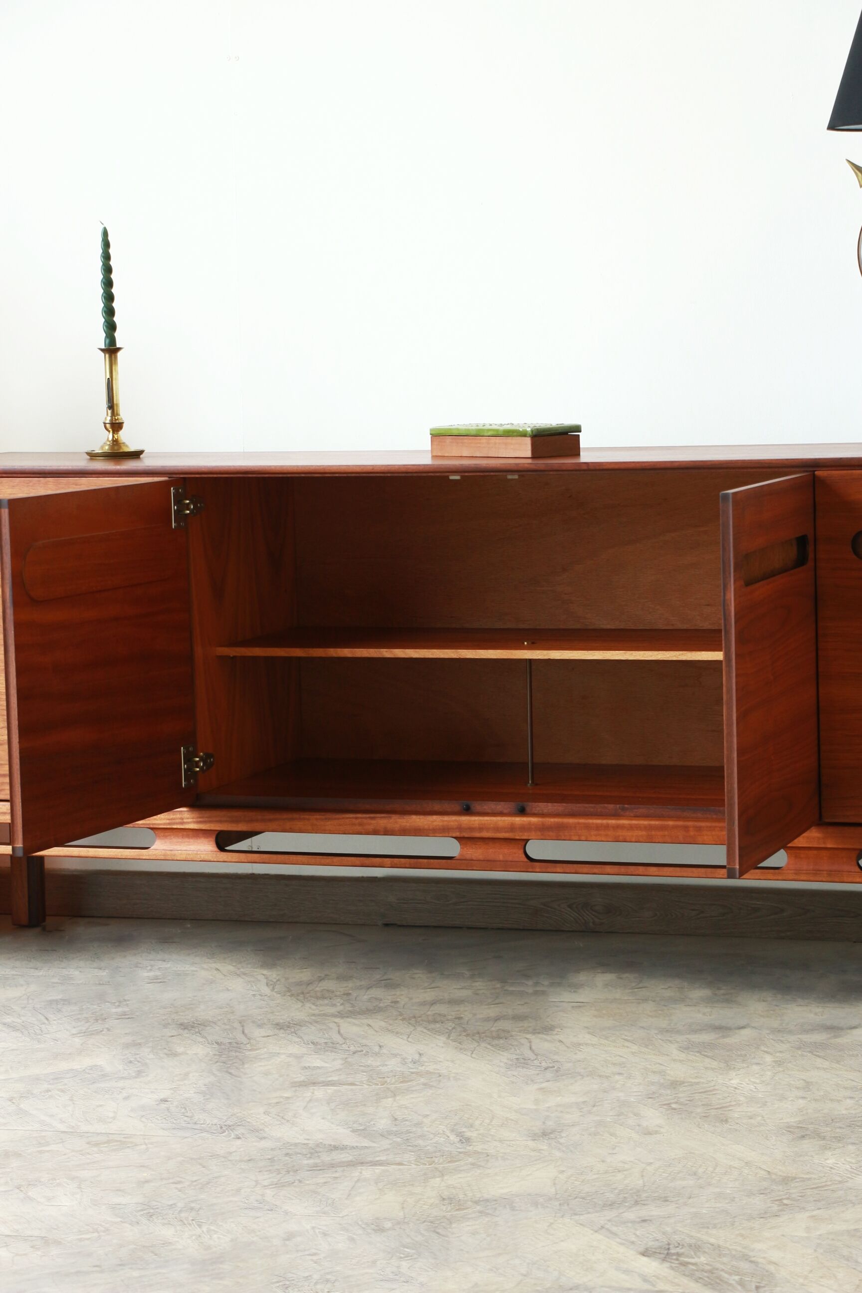 Sideboard teak and walnut 60