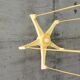 Suspension icon with 5 lamps, "Space Age" style from the 70s.