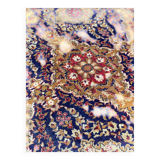 Burgundy floral wool oriental rug 200x300