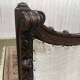 Walnut fireplace screen from the early 20th century