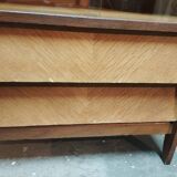 Vintage display cabinet with 2 drawers