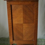 Louis XVI style music cabinet display case in 20th century walnut