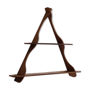 Etagere vintage scandinave en teck