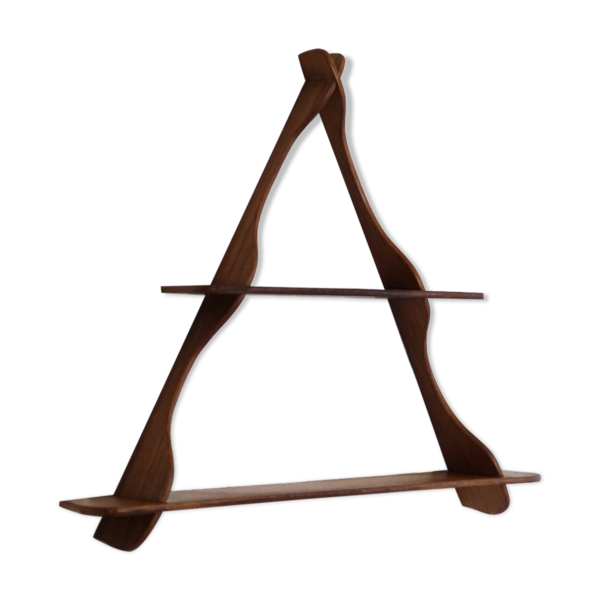 Etagere vintage scandinave en teck 1960