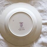 Set of 12 porcelain soup plates collection ''Juan'' Sarreguemine Digoin 1950