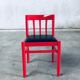 Mid-Century Modern Design Red Dining Chair Set, Belgium, 1960s, Set of 6