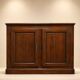 Low plinth buffet – Regency style – Solid oak – Chevron top