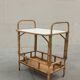 Vintage bamboo and rattan bar service