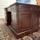Classic English Partner Desk Green Leather