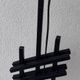 Minimalist iron floor lamp