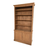 Solid oak library sandblasted