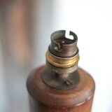 Art deco wooden lamp base, vintage wooden lamp, table lamp