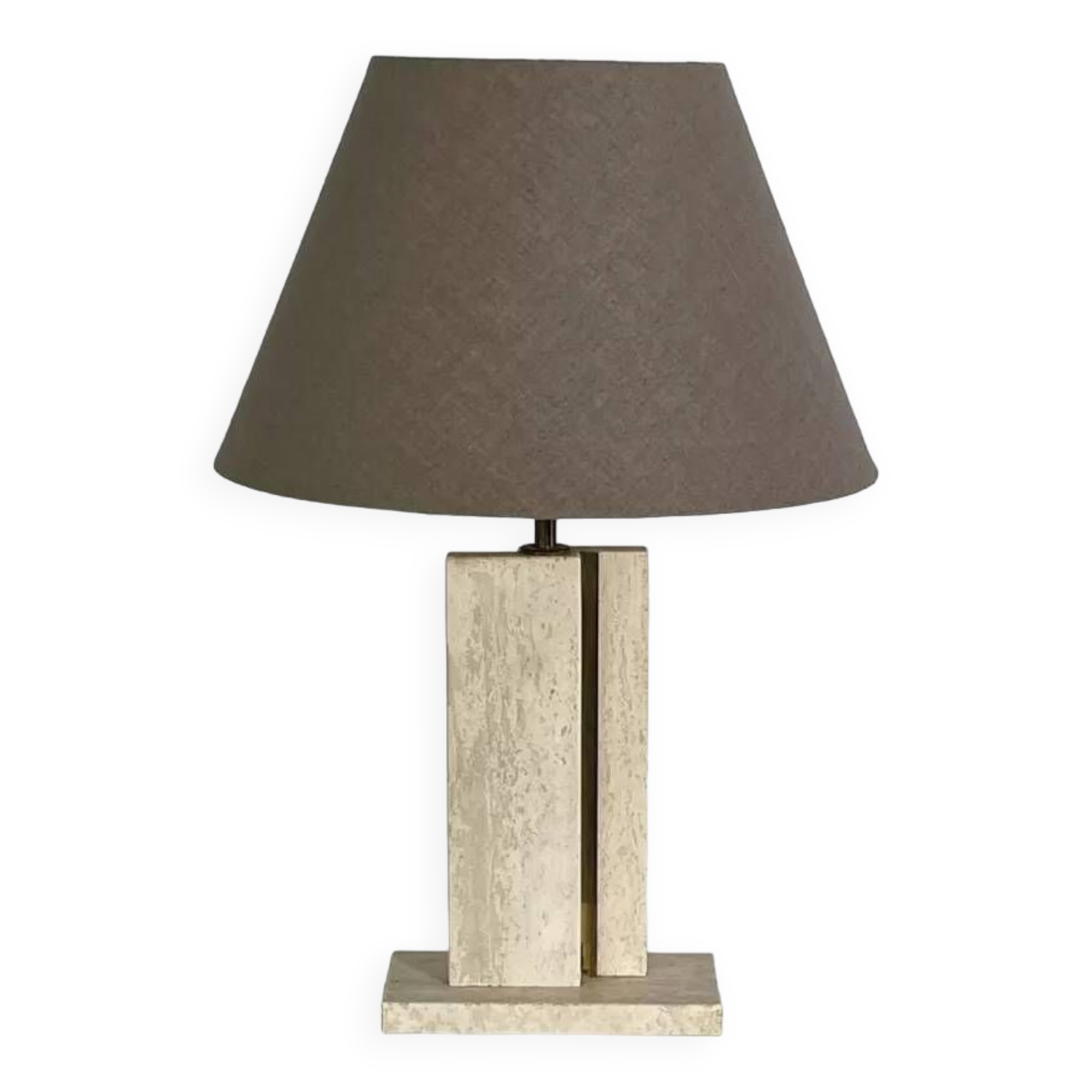 vintage marble and brass lamp