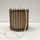 Wooden pendant lamp and Scandinavian-style fabric