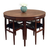 Hans Olsen Roundette Extendable Table and 4 Chairs