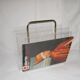 1970s plexiglass magazine rack