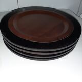 Assiettes de présentation en bois